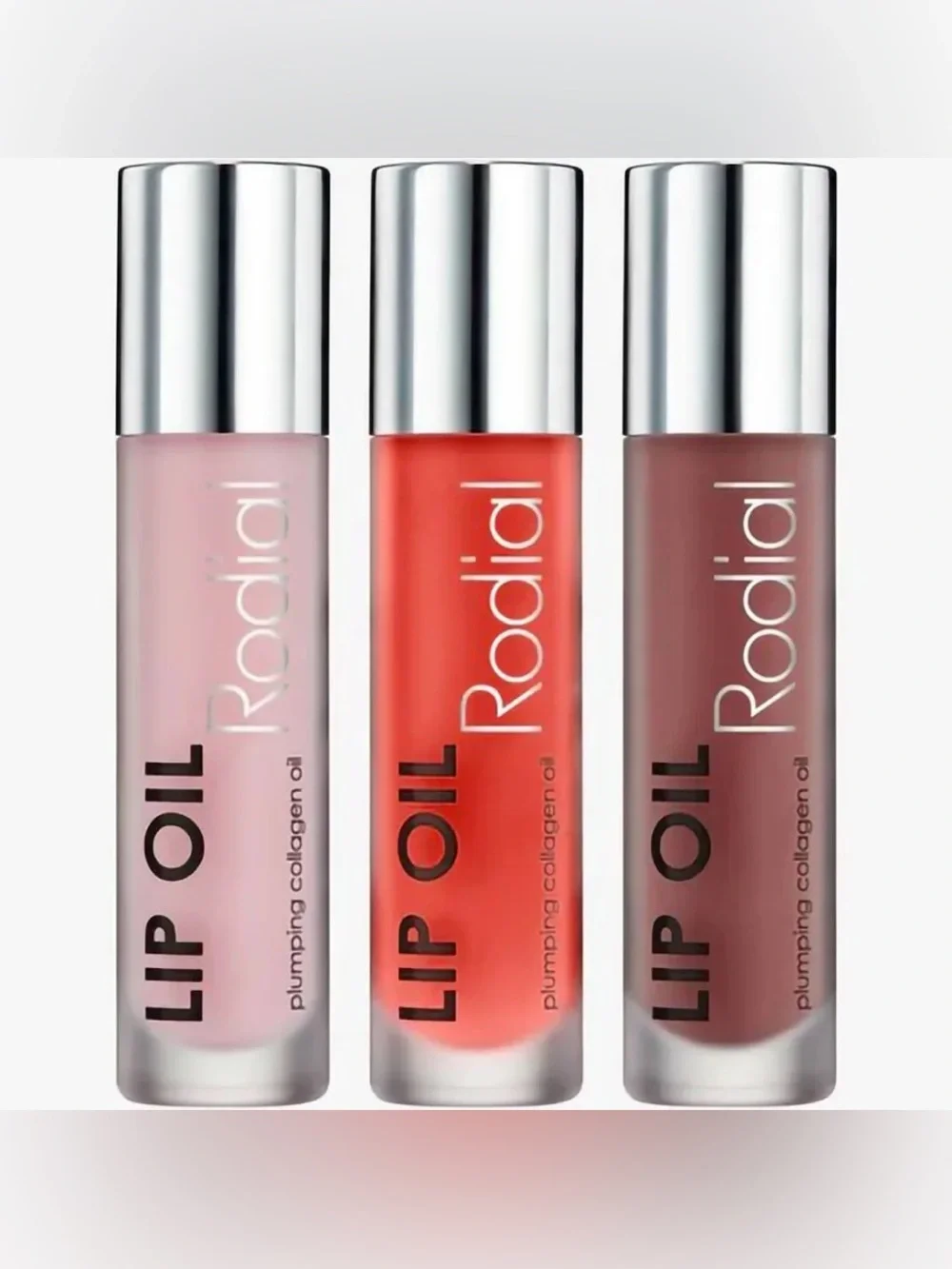 Rodial Lip Oil Edit Set - Original, Sugar Coral, Wild Plum - NIB